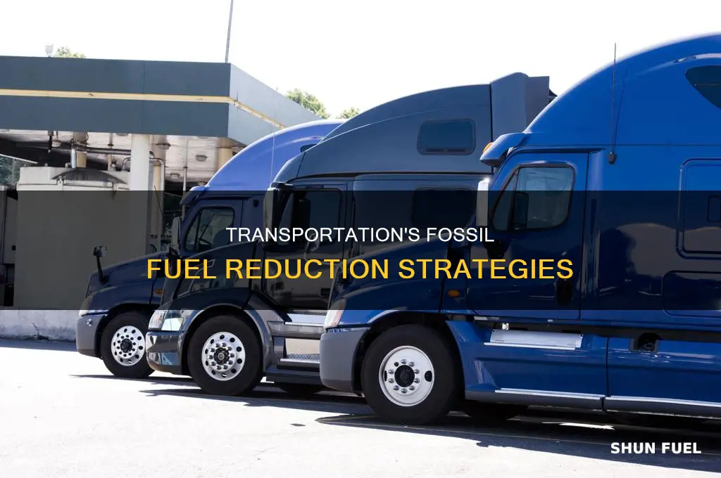 what are some things to reduce fossil fuel in transportation