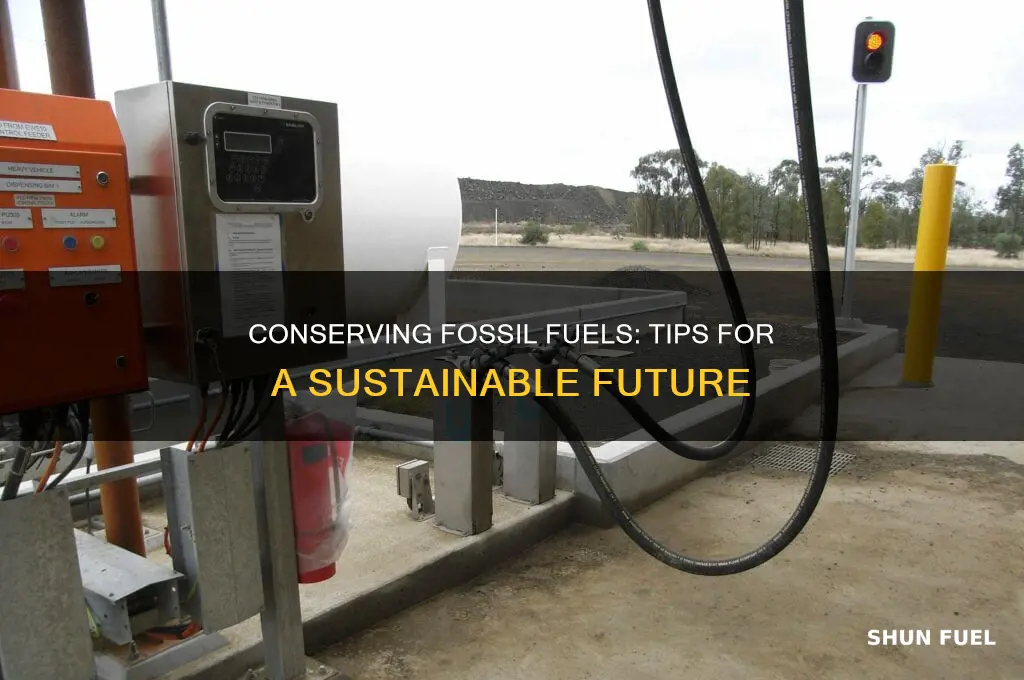 what are some ways to conserve fossil fuels