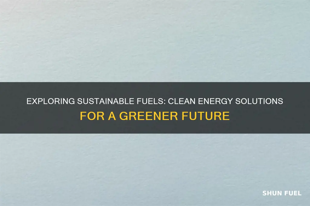 what are sustainable fuels
