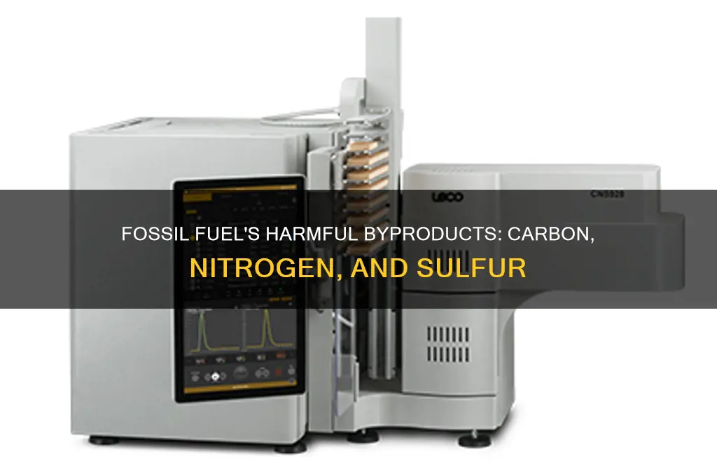 what are the 3 main outputs of fossil fuels