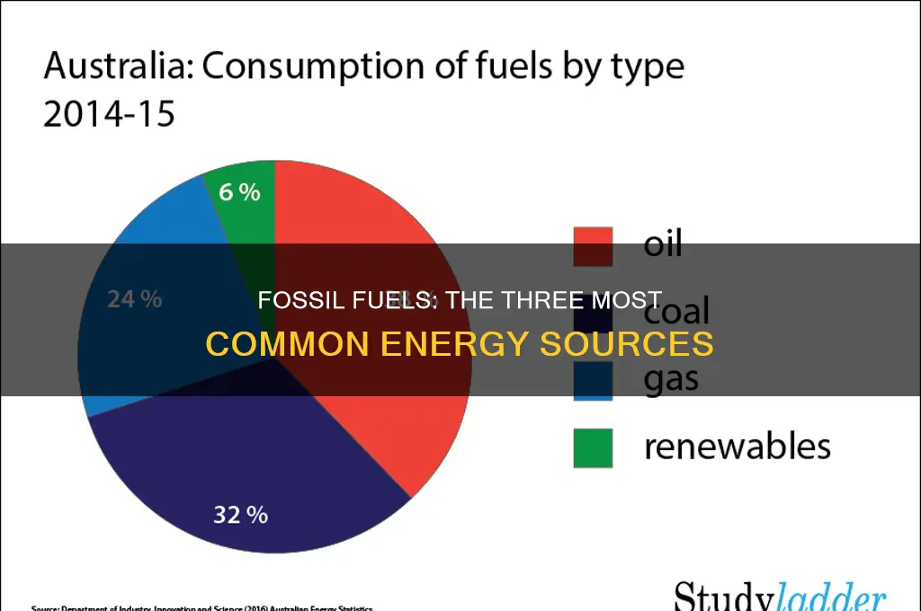 what are the 3 most common fossil fuels