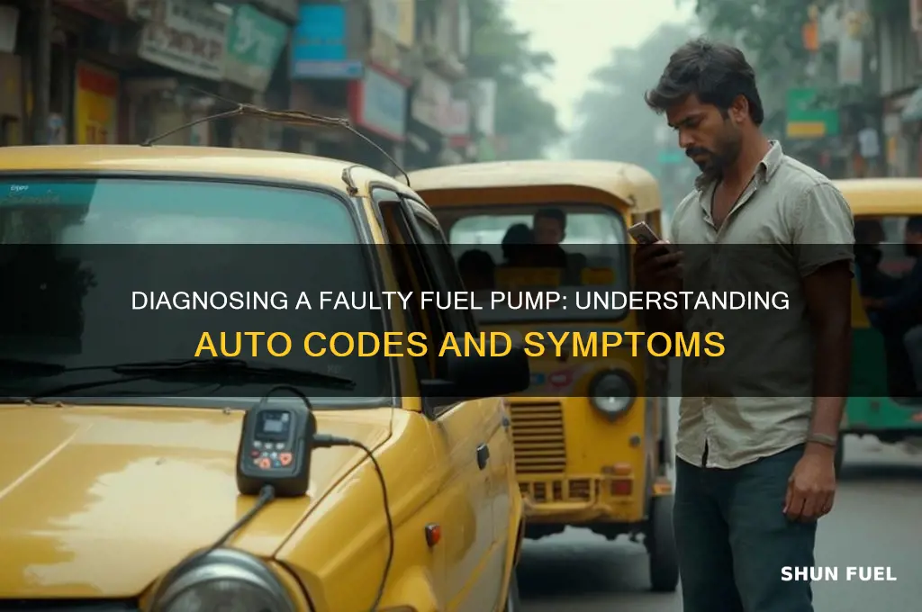 what are the auto codes for a bad fuel pump