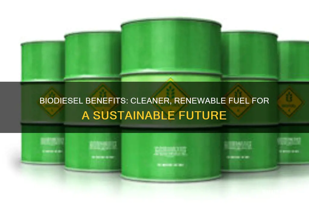 what are the benefits of using biodiesel as fuel