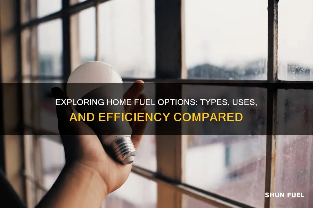 what are the different fuels used at home