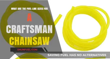 Craftsman Chainsaw Fuel Line Sizes: A Comprehensive Guide