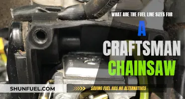 Craftsman Chainsaw Fuel Line Sizes: A Comprehensive Guide