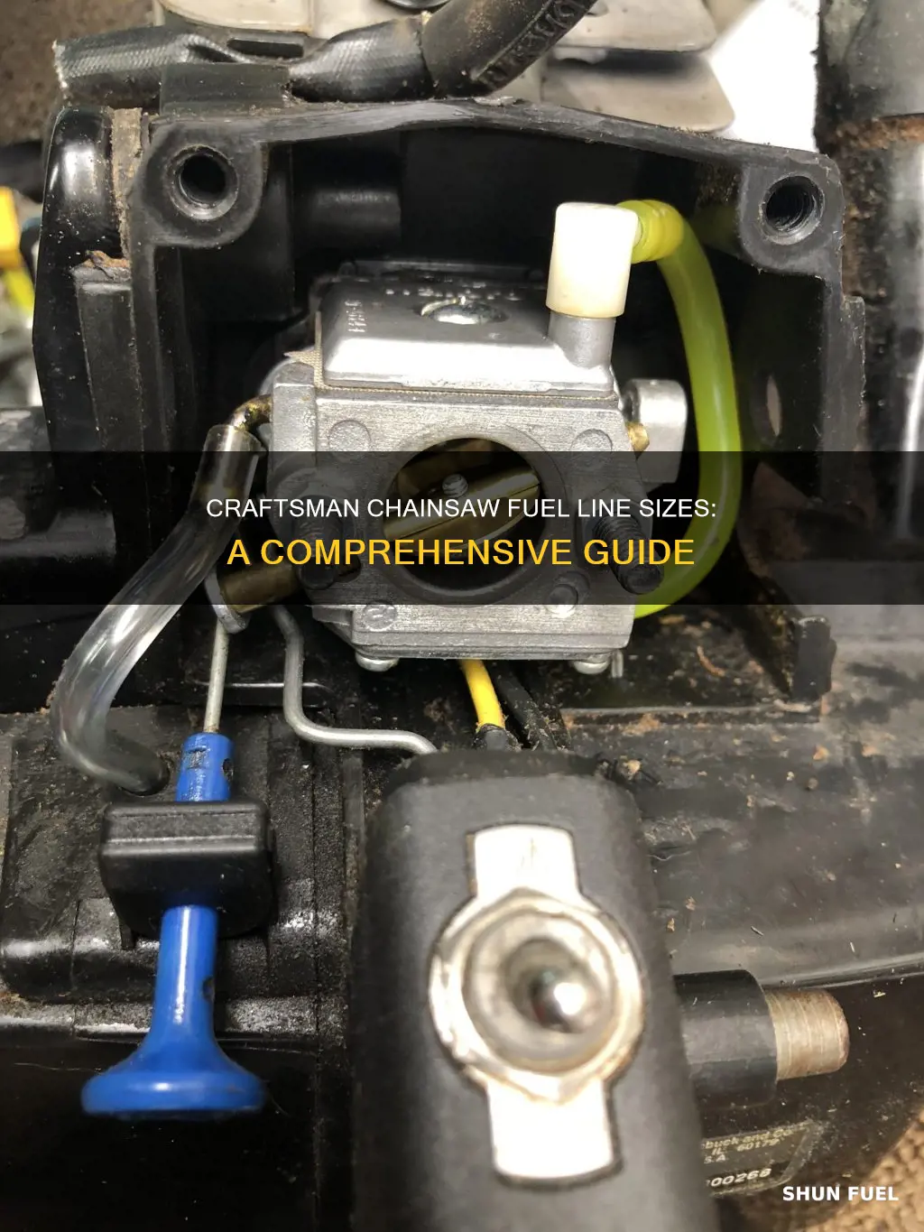 what are the fuel line sizes for a craftsman chainsaw