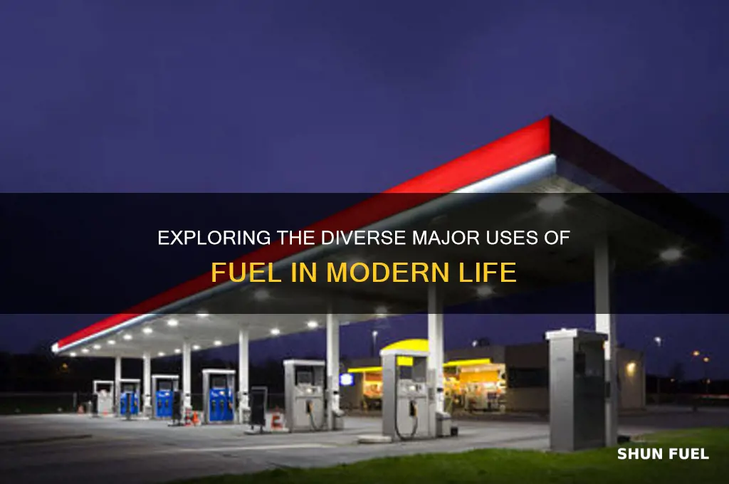 what are the major uses of fuel
