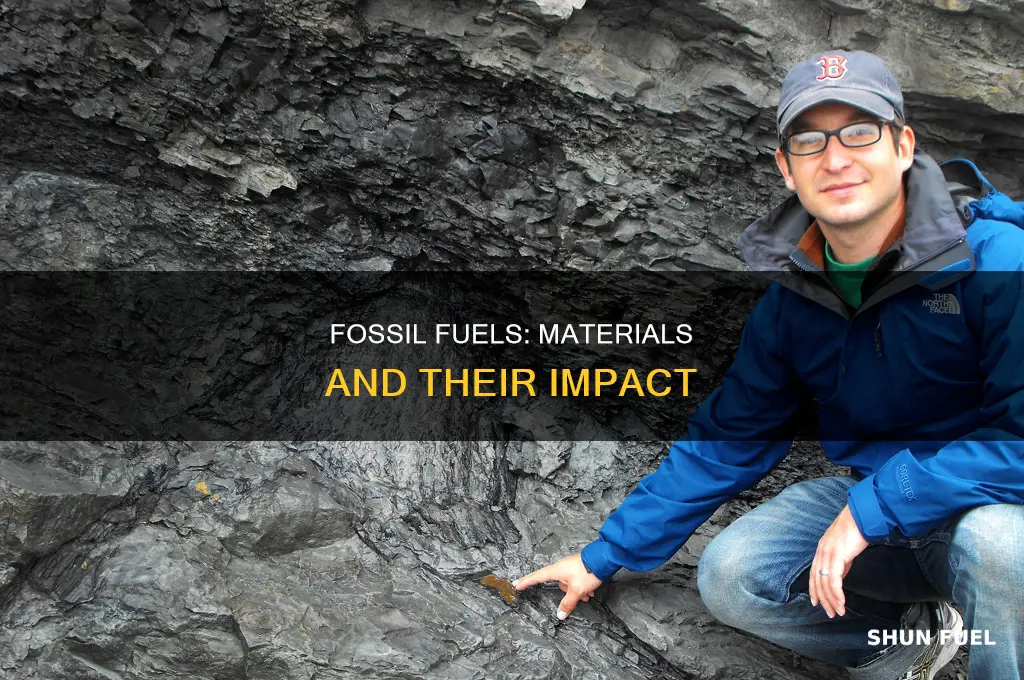 what are the materials found in fossil fuels