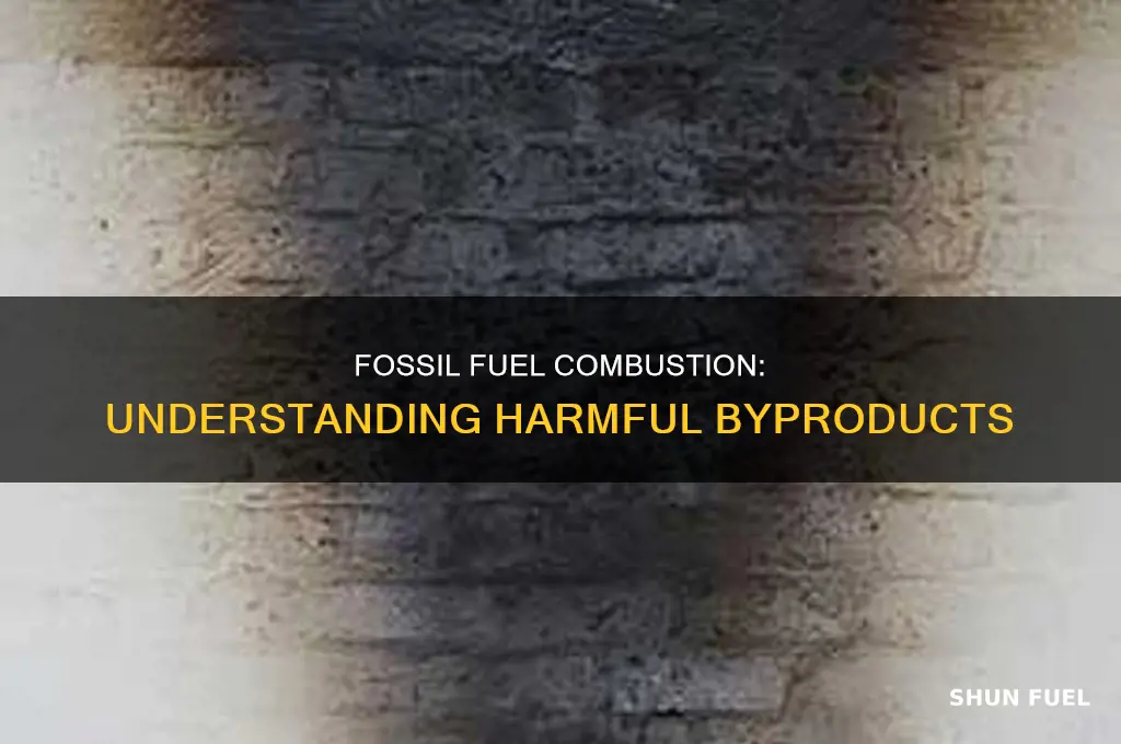 what are the products formed on combustion of fossil fuels