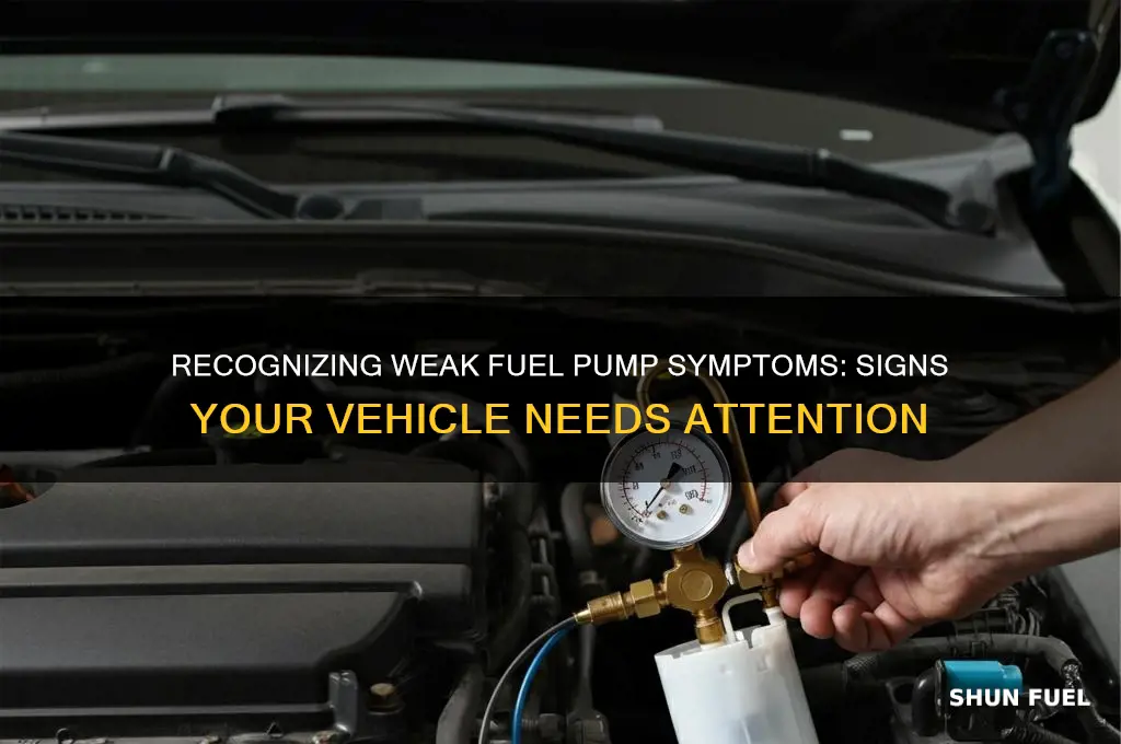 what are the signs of a week fuel pump