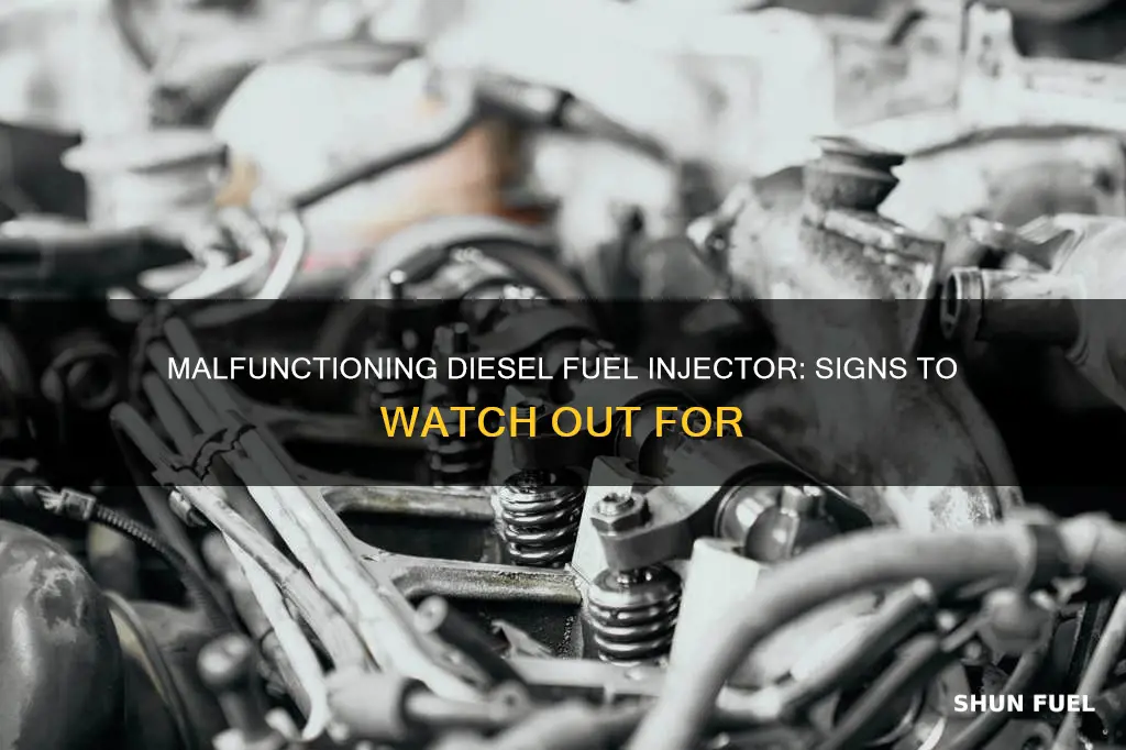 what are the symptoms of a bad diesel fuel injector