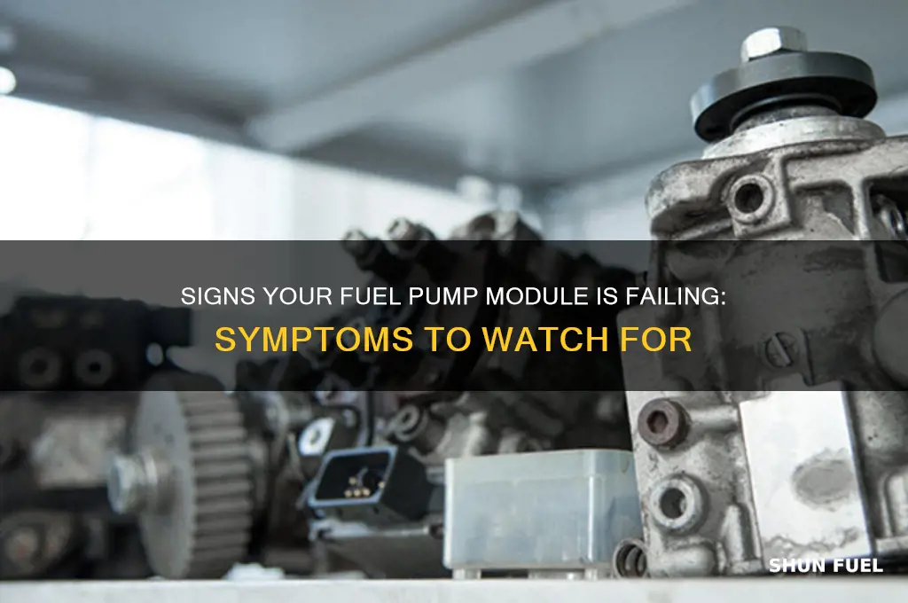 what are the symptoms of a bad fuel pump module