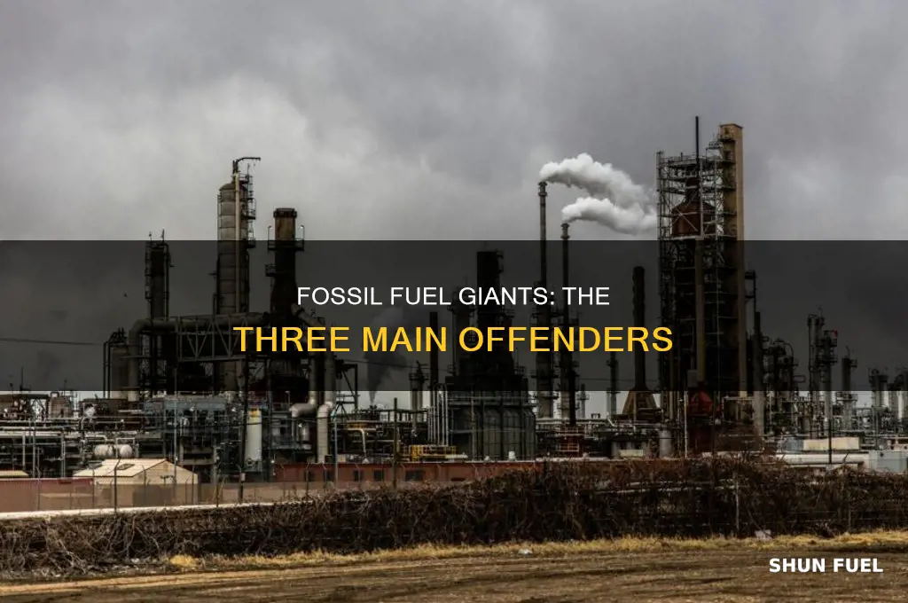 what are the three biggest fossil fuels