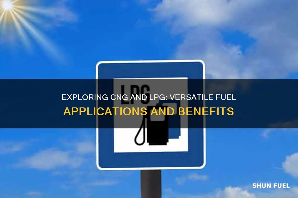 what are the uses of cng and lpg as fuels