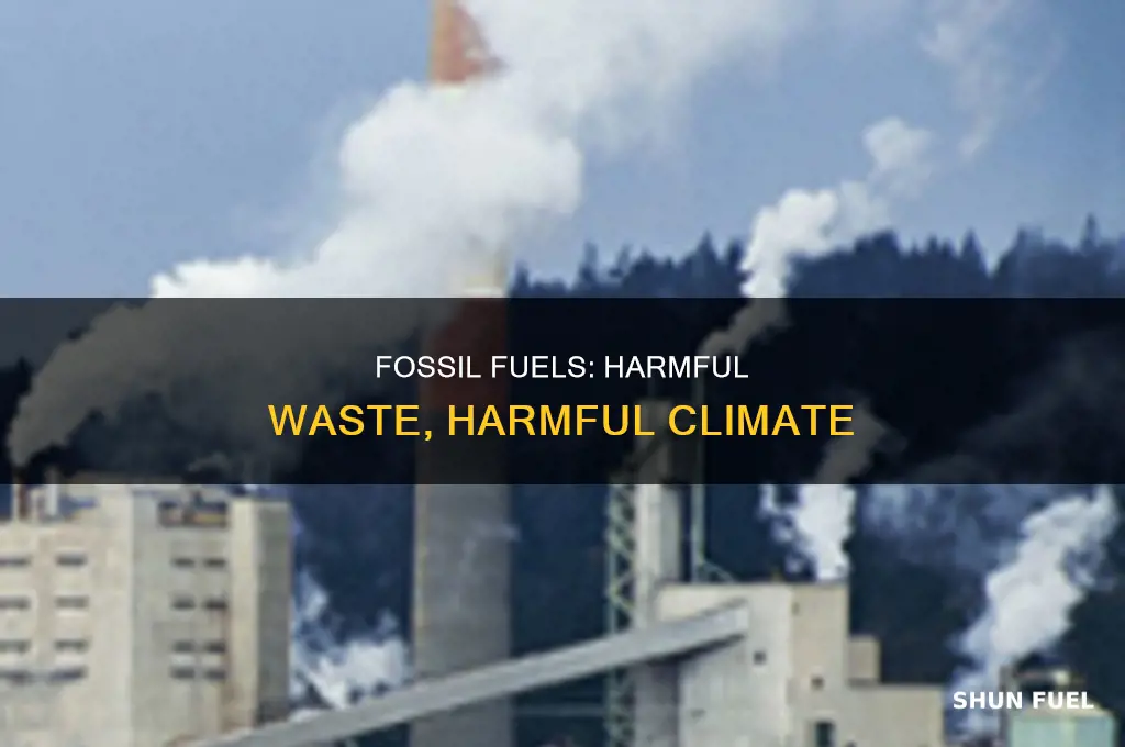 what are the waste by-products of fossil fuels