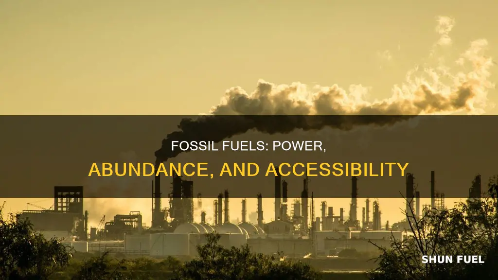 what are threeadvantages to using fossil fuels