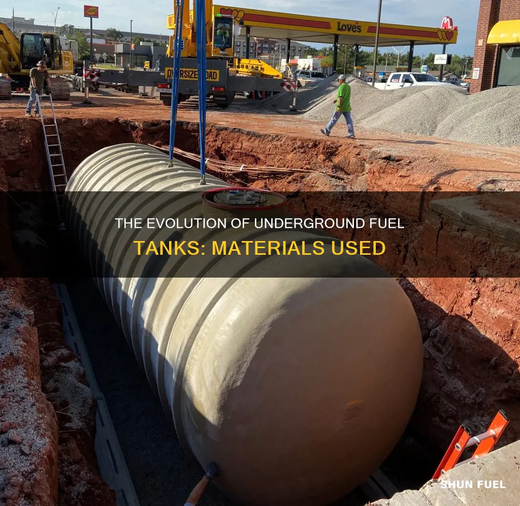 what are underground fuel tanks made of