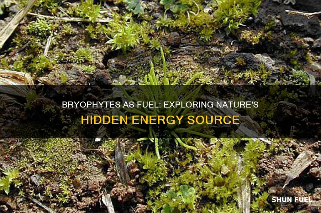 what bryophyte is used for fuel