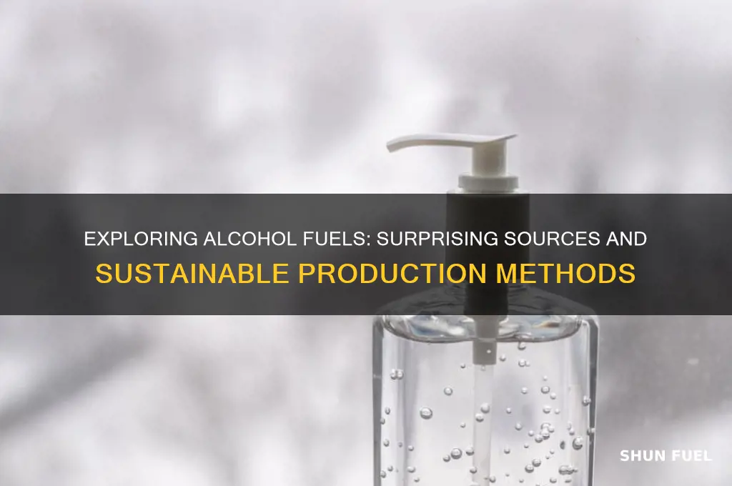 what can alcohol fuels be made of