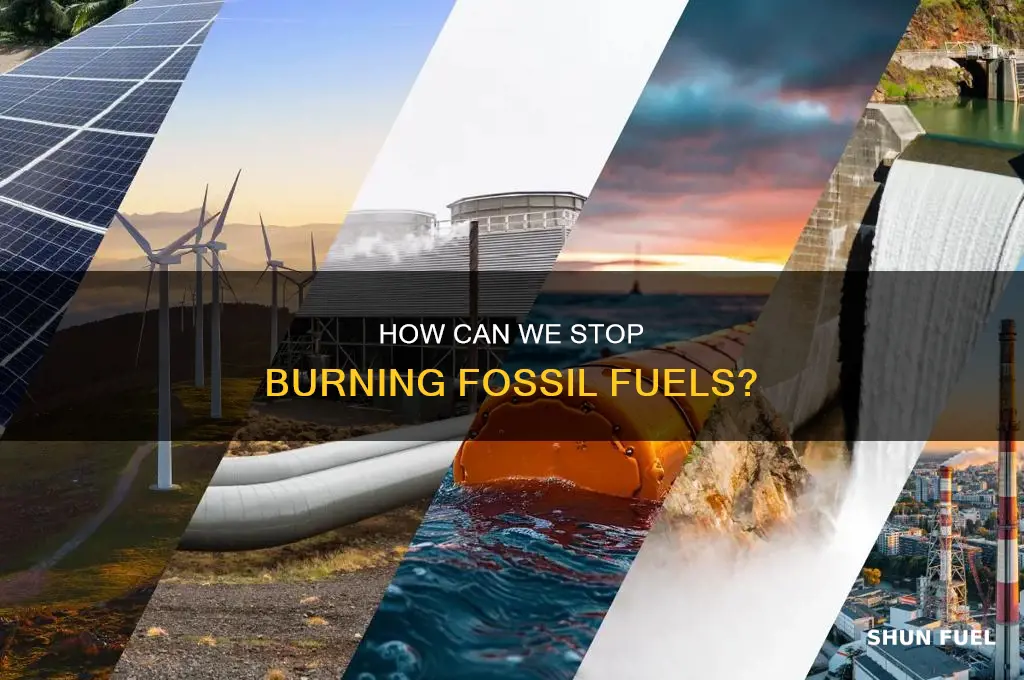 what can be done about burning fossil fuels