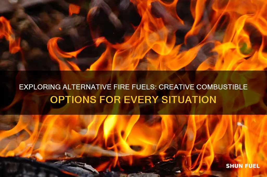 what can be used as fuel for fire