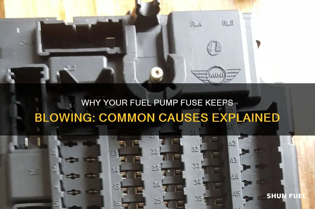 what can cause a fuel pump fuse to blow
