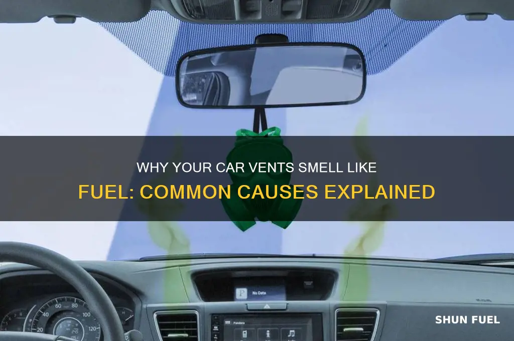 what can cause fuel smell in vents