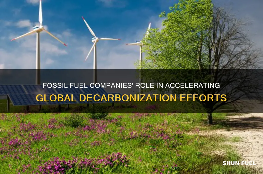 what can fossil fuel companies do to help with decarbonization
