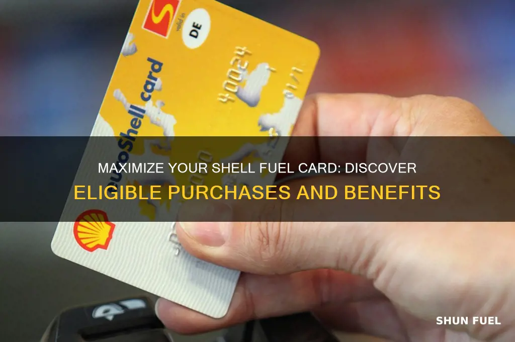 what can i buy on my shell fuel card