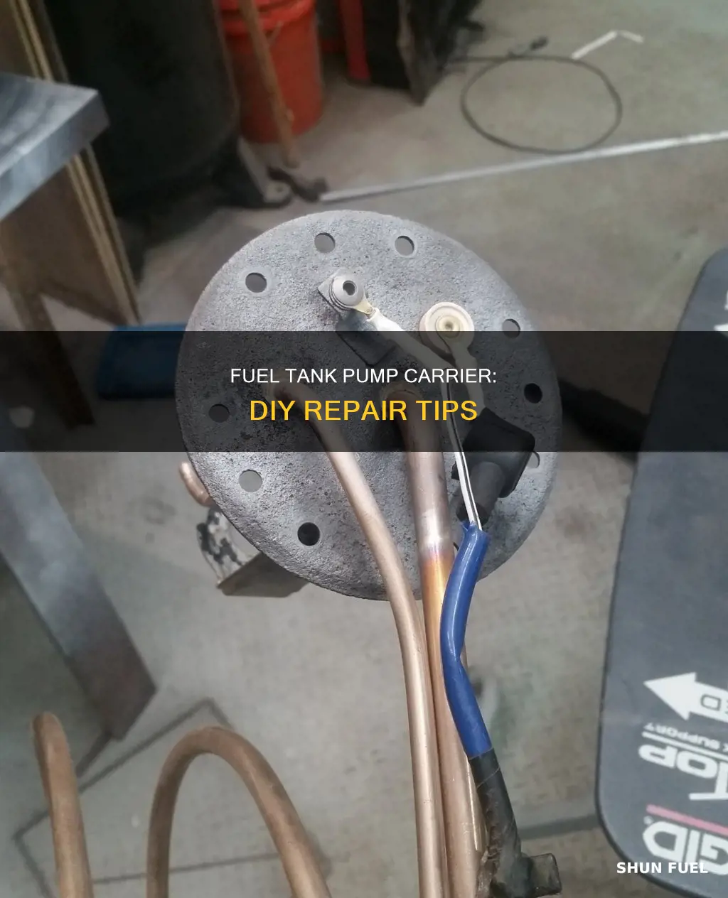 what can i repair a broken fuel tank pump carrier