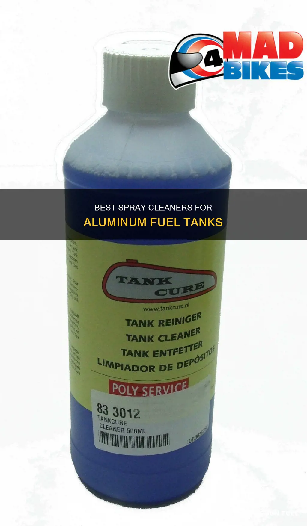 what can i spray on aluminum fuel tanks to clean