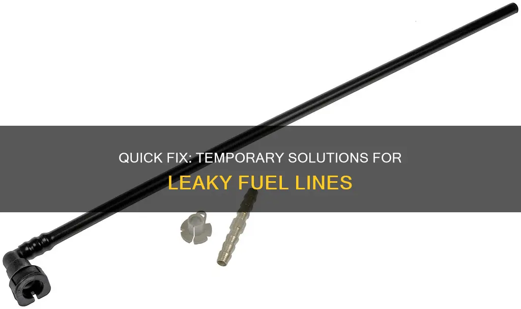 what can i use to plug a broken fuel line