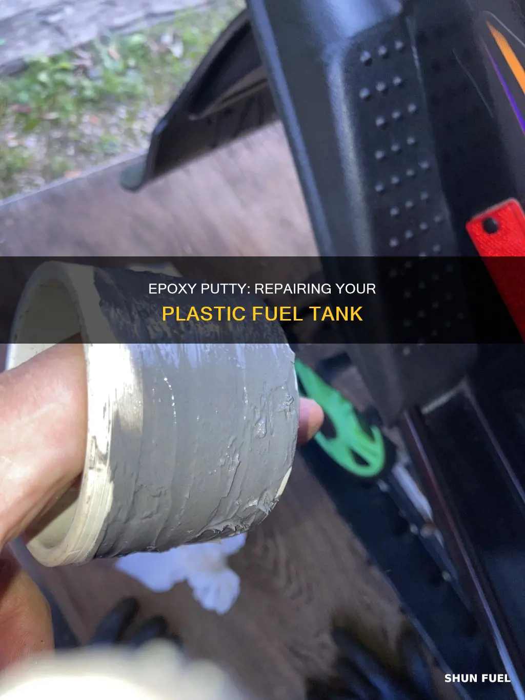 what can i use to repair a plactic fuel tank