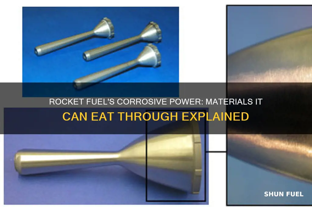 what can rocket fuel eat through