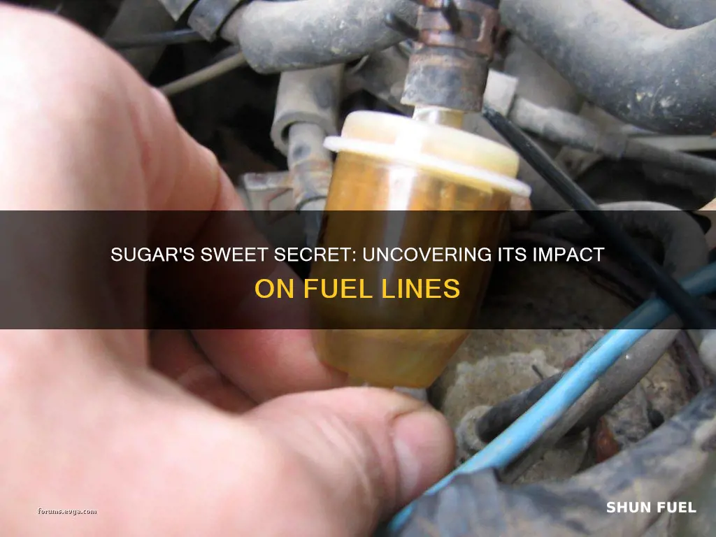 what can sugarin a fuel line do