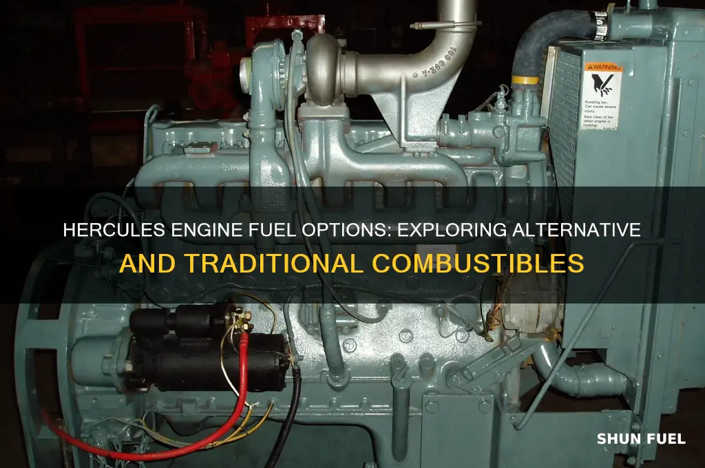 what can the hercules engine burn for fuel