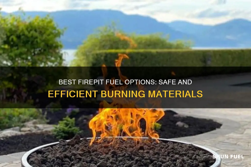 what can used in firepit for fuel