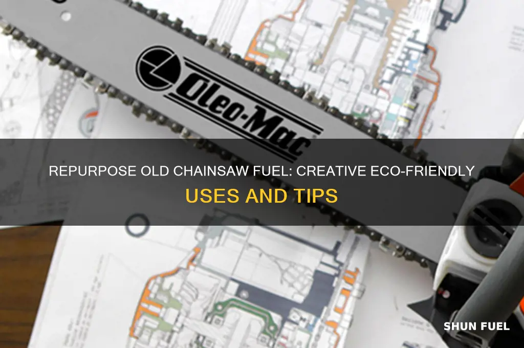 what can you do with old chainsaw fuel