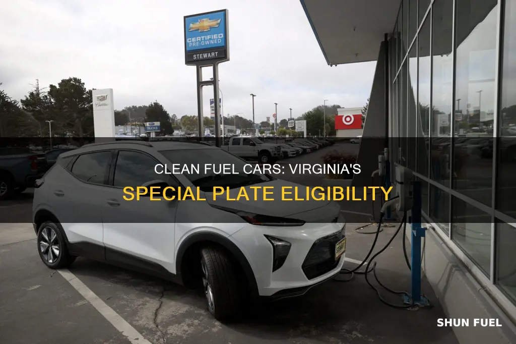 what cars qualify for clean special fuel plates virginia