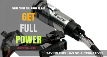 Why Your Fuel Pump Isn't Getting Full Power: Common Causes Explained