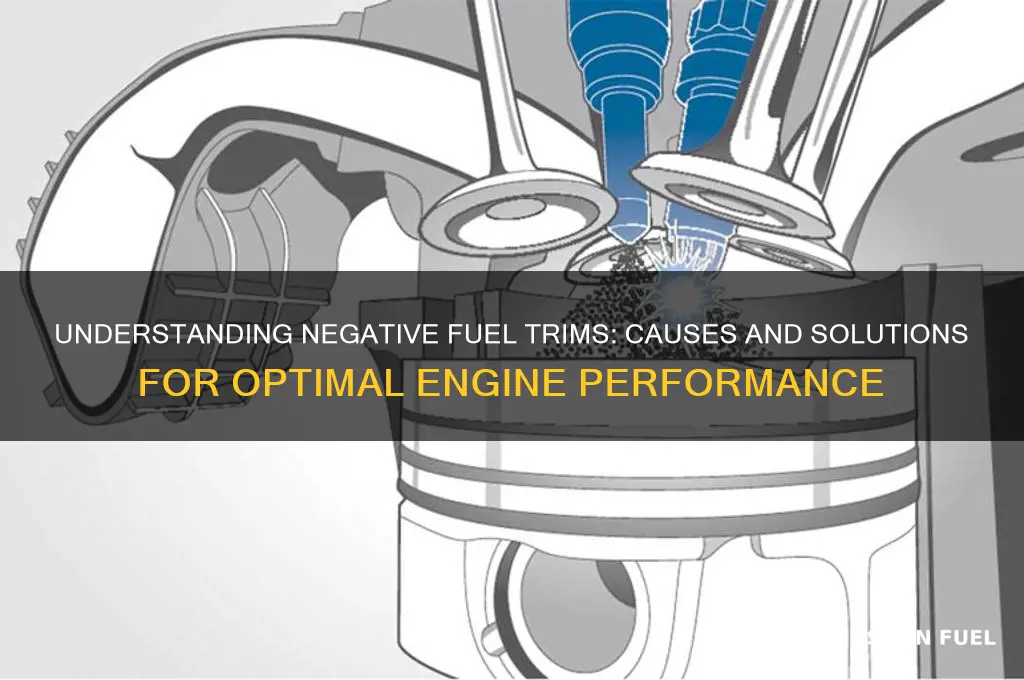 what cause neg fuel trims