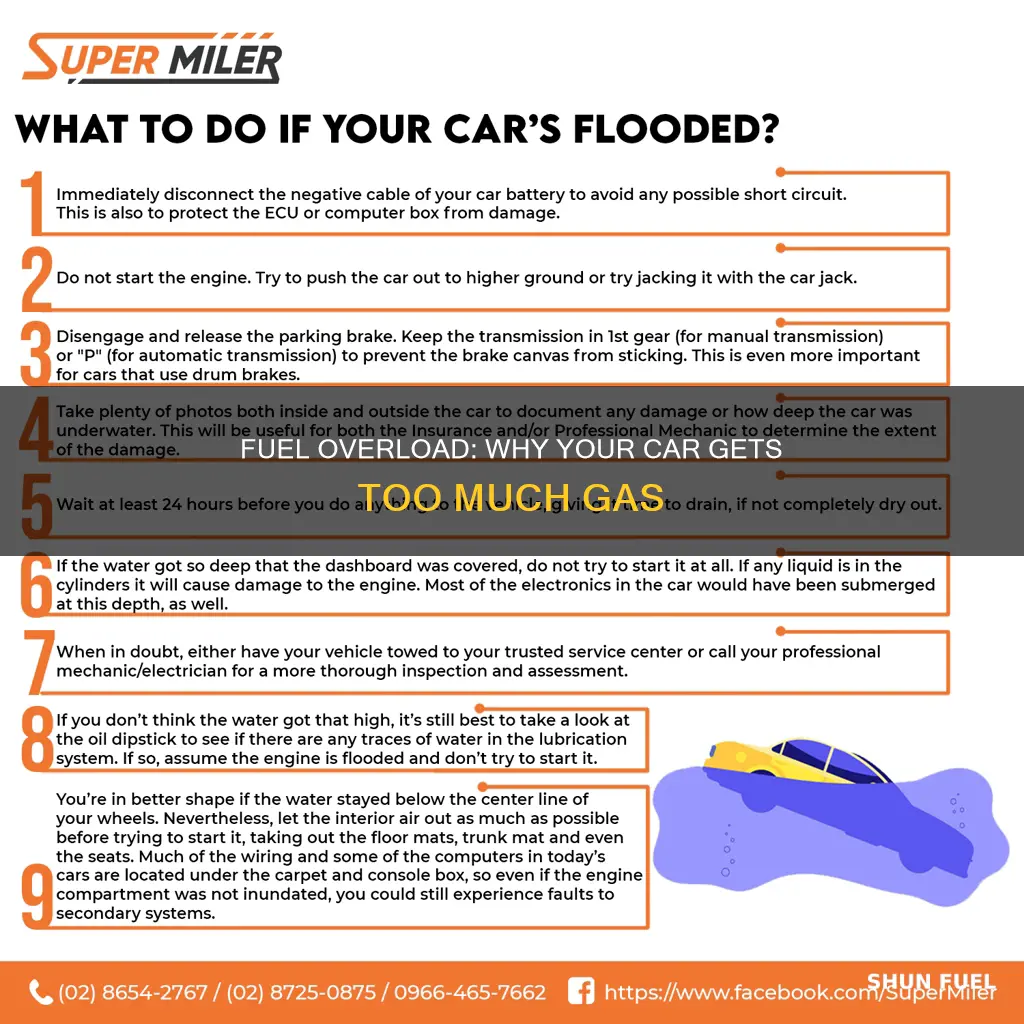 what causes a car to get too much fuel