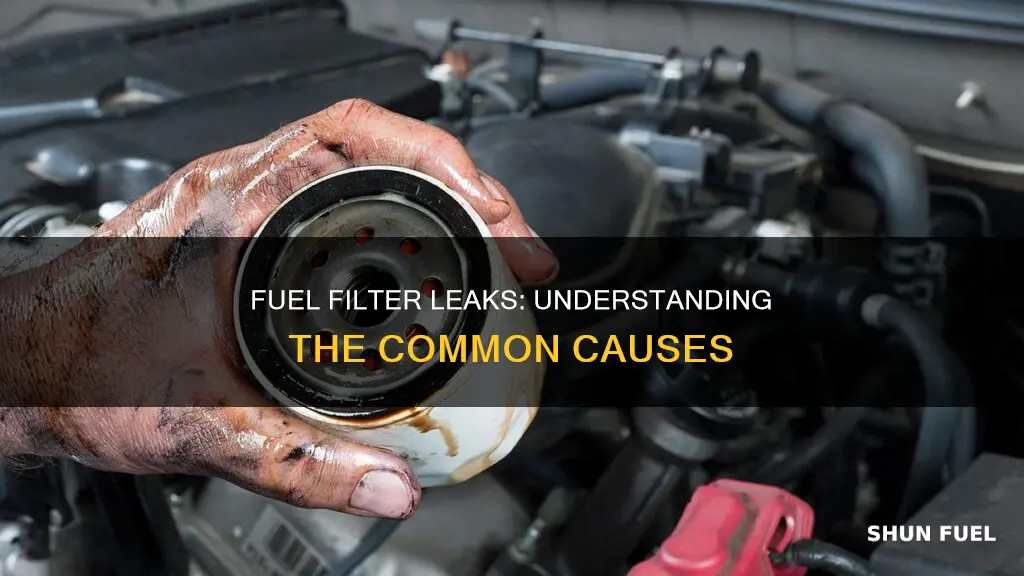 what causes a fuel filter to leak