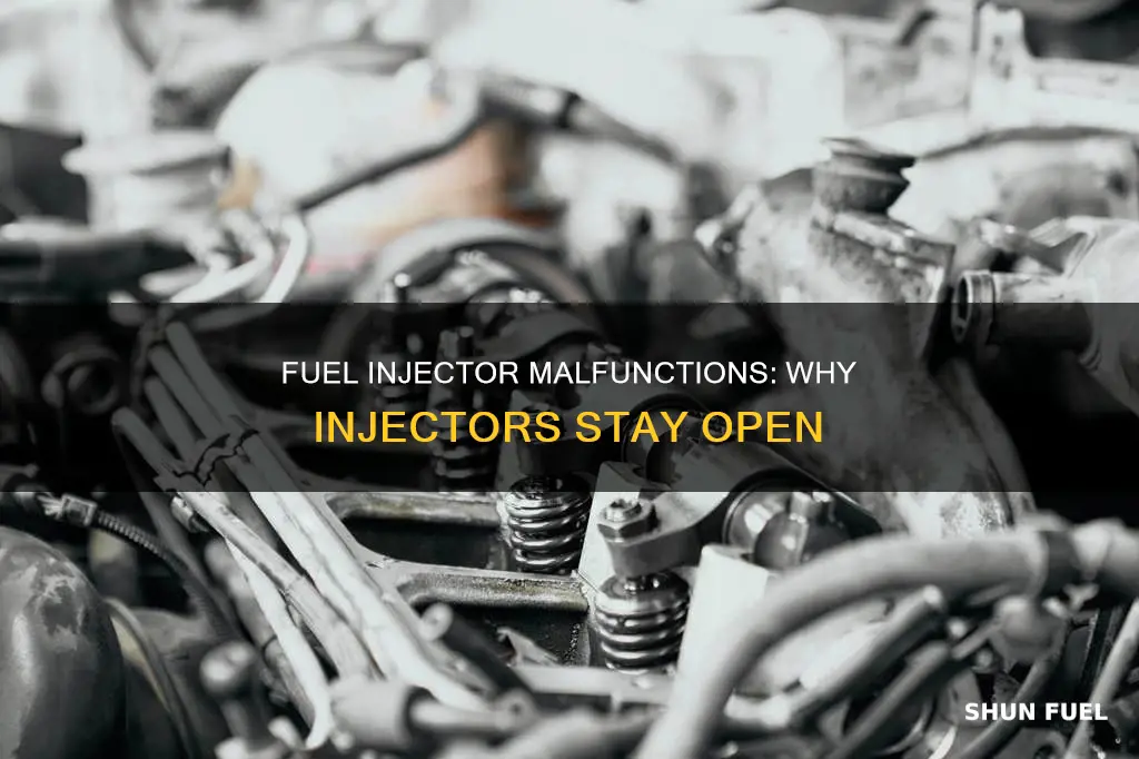 what causes a fuel injector to stay open