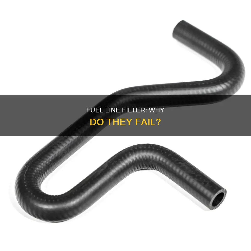 what causes a fuel line to blow off filter