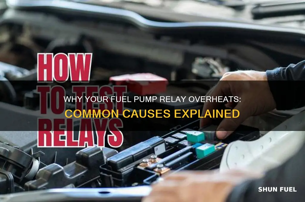 what causes a fuel pump relay to get hot