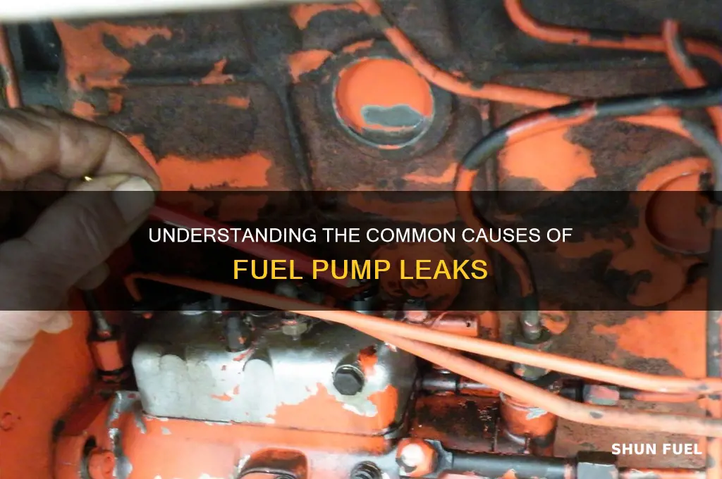 what causes a fuel pump to leak