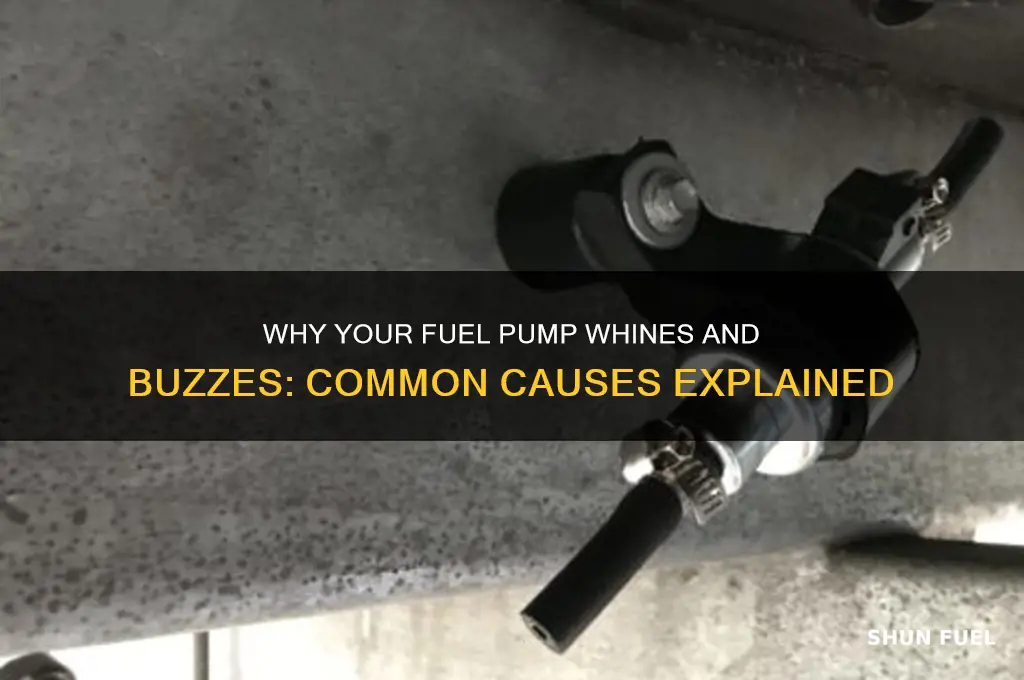 what causes a fuel pump to whine and buzz