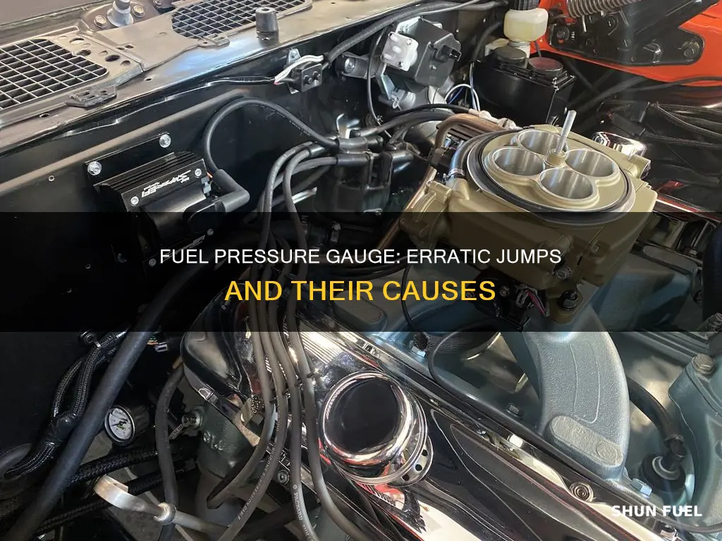 what causes a pressure fuel pressure gage to jump eradicatly